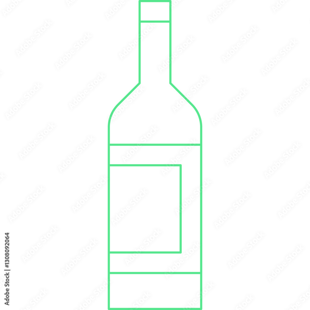 Drink Bottle icon single vector illustration Drink Bottle icon single vector illustration