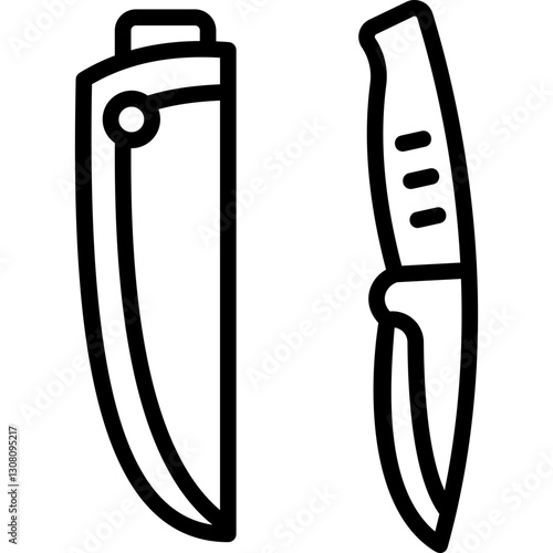 Knife line icon