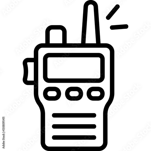 Walkie Talkie line icon