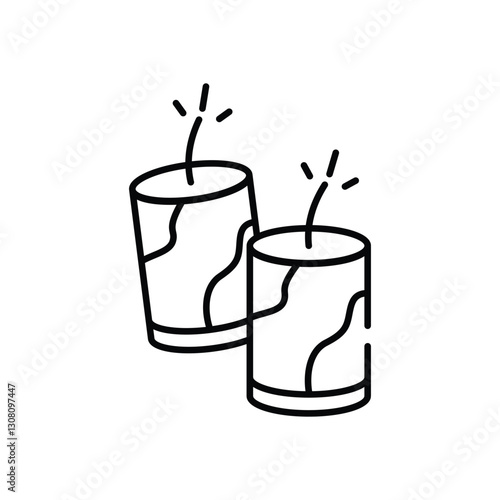 Firecrackers Vector icon