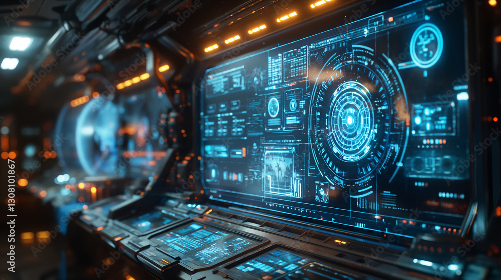 Fototapeta premium Ciberseguridad: Inteligencia Artificial y Protección Digital Avanzada