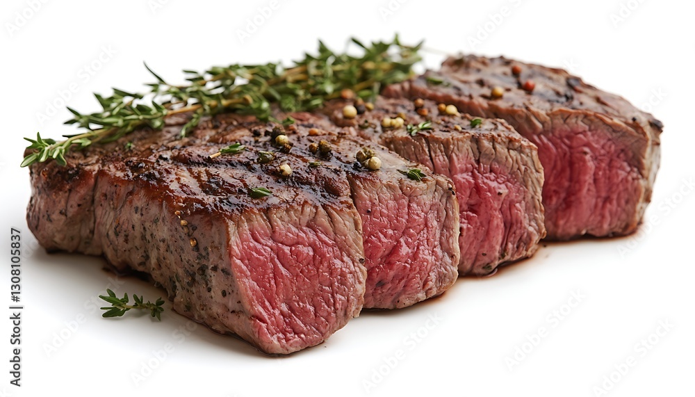 Grilled Steak Slices with Herbs Grilled Steak Slices with Herbs