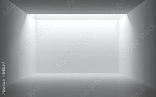 Wallpaper Mural Minimalist White Room with Soft Lighting Creating a Serene Ambiance Torontodigital.ca