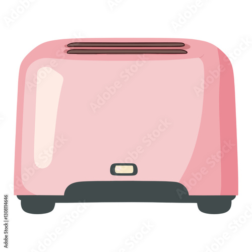 Kitchen toaster illustration appliance style vector