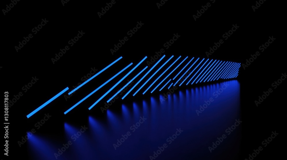 Stunning Blue LED Light Strips Creating Depth and Dimension in a Darkened Studio Space
Stunning Blue LED Light Strips Creating Depth and Dimension in a Darkened Studio Space