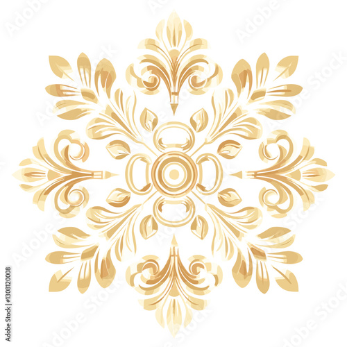 Gold greek ornament graphics pattern design vector
