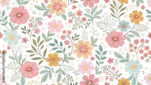 Aerial Vintage Floral Drone Photography: Subtle Gradient Patterns, High-Resolution Images