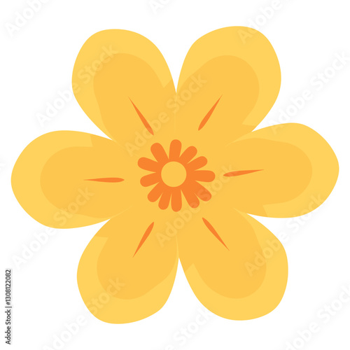 Morining Golry flower illustration simple petal  vector