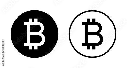 Bitcoin icon logo design. bitcoin sign and symbol. payment symbol. cryptocurrency logo