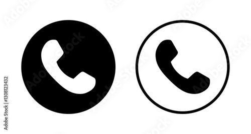 Call icon logo design. telephone sign and symbol. phone icon. contact us