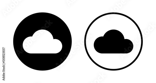 Cloud icon logo design. cloud sign and symbol