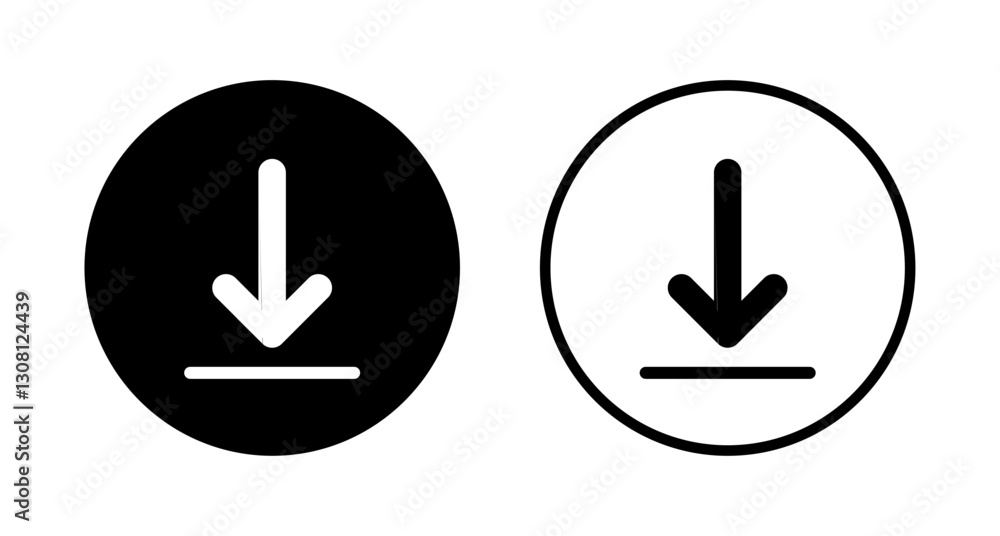 Download icon logo design. Download sign and symbol Download icon logo design. Download sign and symbol