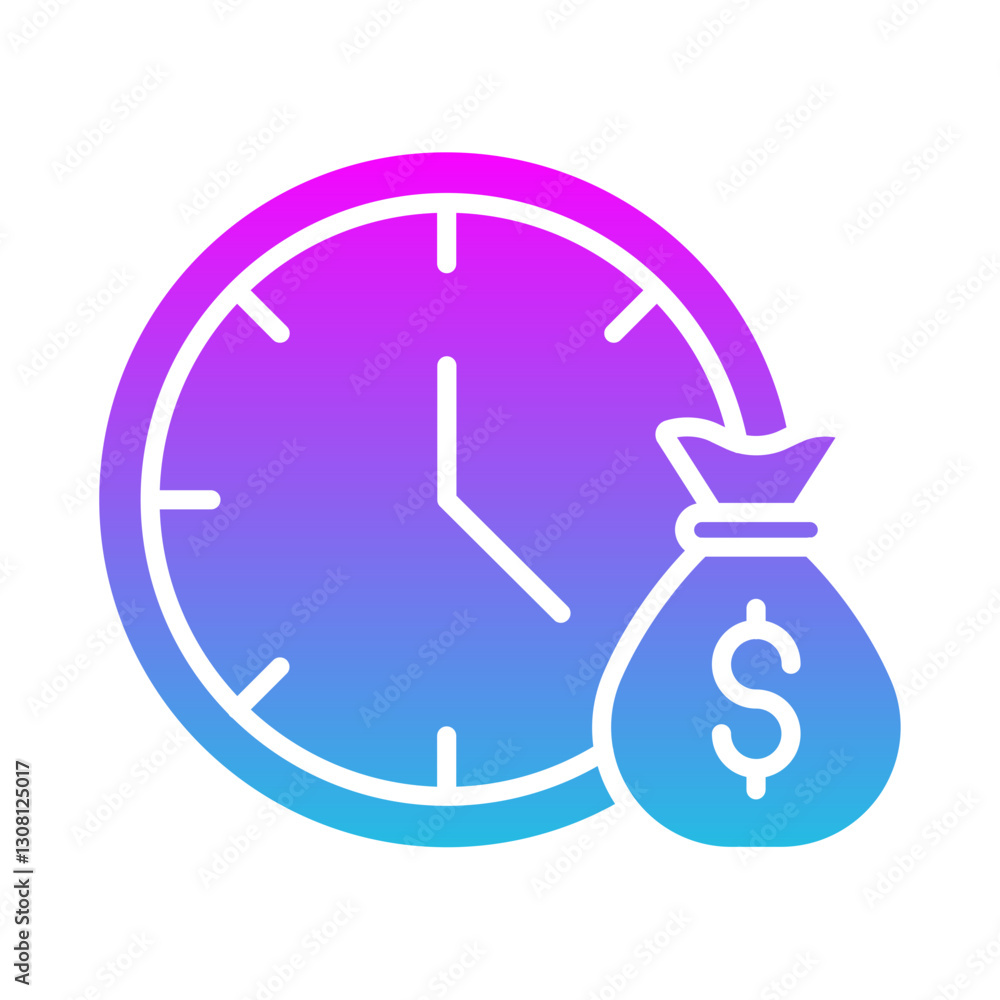 Time Is Money Icon Time Is Money Icon