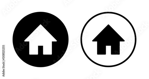 House icon logo design. Home sign and symbol