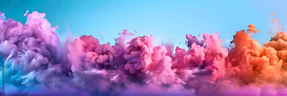 Dynamic Burst of Colorful Paint Spray in Mid-Air: A Vivid and Abstract Representation of Artistic Expression Dynamic Burst of Colorful Paint Spray in Mid-Air: A Vivid and Abstract Representation of Artistic Expression