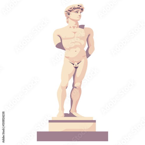 Rstatue illustration design art vector