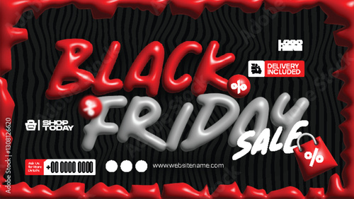 Creative Black Friday Promotion banner for E Commerce