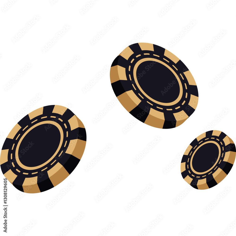 Casino Chips Illustration Casino Chips Illustration