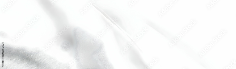Obraz premium White fabric folds, soft light, background blur