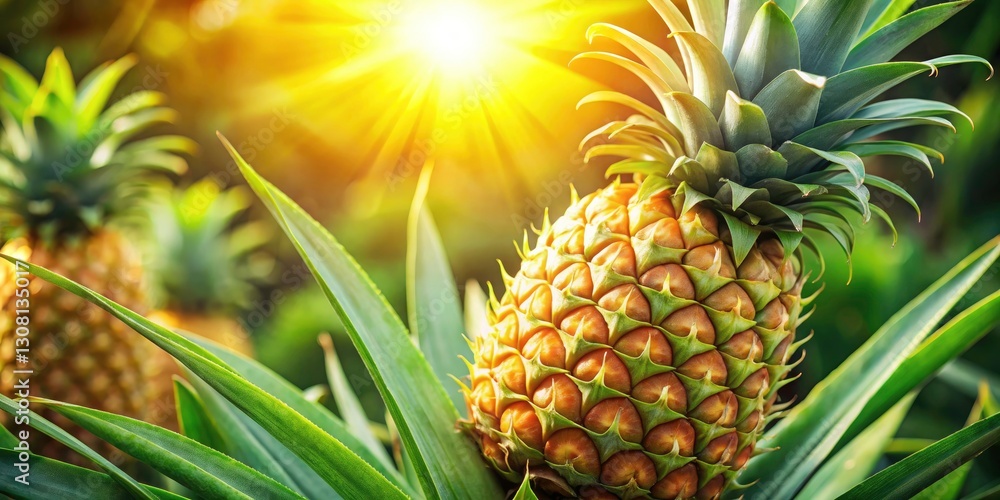 Fresh Pineapple on Vine, Tropical Fruit, Summer Harvest, Juicy Pineapple, Delicious Pineapple, Ripe Pineapple, Organic Pineapple Fresh Pineapple on Vine, Tropical Fruit, Summer Harvest, Juicy Pineapple, Delicious Pineapple, Ripe Pineapple, Organic Pineapple