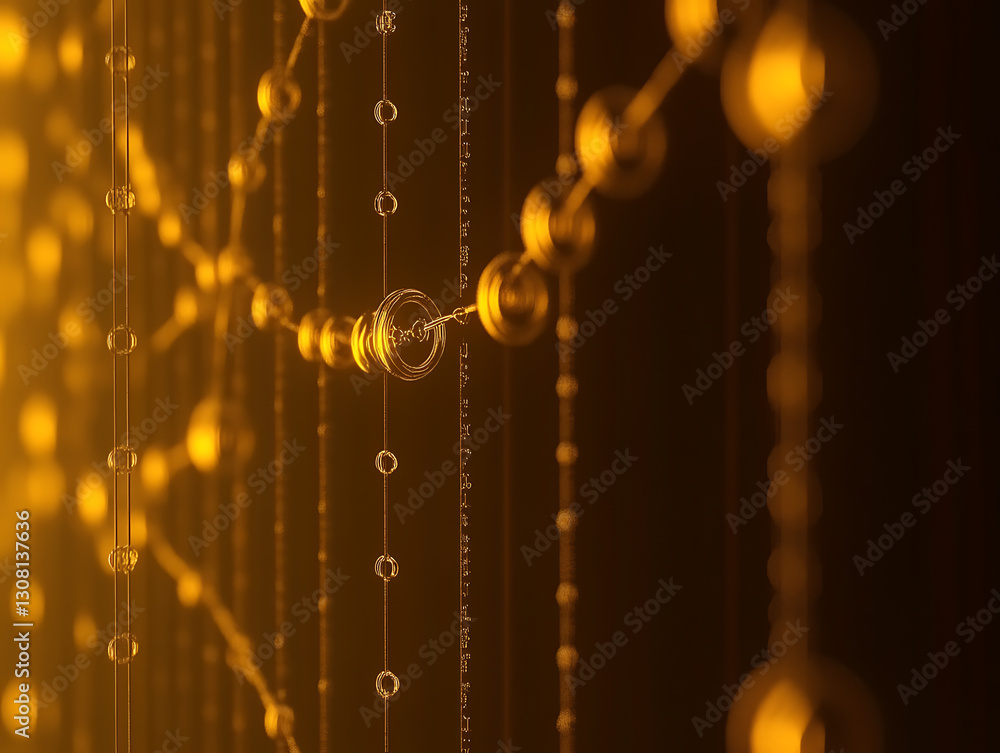 Obraz premium Exploring quantum physics concepts laboratory setting digital artwork dark environment abstract viewpoint