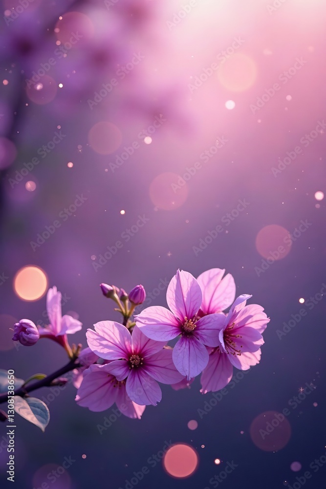 Delicate lilac backdrop with blurred bokeh lights, modern, gentle, abstract Delicate lilac backdrop with blurred bokeh lights, modern, gentle, abstract