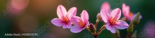 A delicate flower with intricate details in isolation, small bloom, closeup