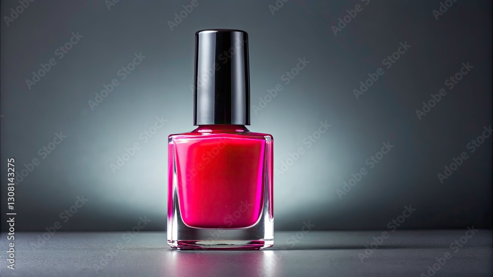 Macro Photography: Top Coat Nail Polish Bottle - Gray Industrial Aesthetic, High Contrast Close-up Macro Photography: Top Coat Nail Polish Bottle - Gray Industrial Aesthetic, High Contrast Close-up