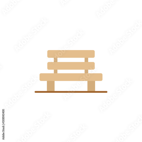 Garden Bench colored icon