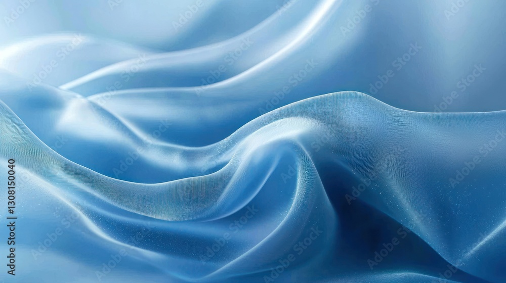 Obraz premium A light blue background with subtle sparkles and glow for an elegant touch