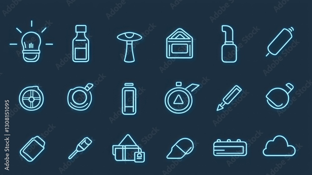 A lightweight icon set in uniform line thickness, ideal for modern and minimalistic designs. A lightweight icon set in uniform line thickness, ideal for modern and minimalistic designs.