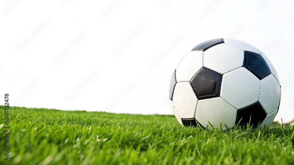 Soccer Ball on Green Grass Field - Rule of Thirds Photography Soccer Ball on Green Grass Field - Rule of Thirds Photography