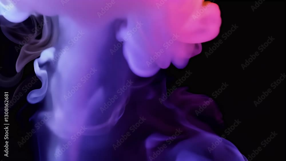 vivid dynamic animation colorful smoke swirling dark background hyper realistic lighting effects ultra HD 4K video format