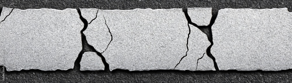 Obraz premium Torn piece of paper, isolated blank ripped sheet on white background