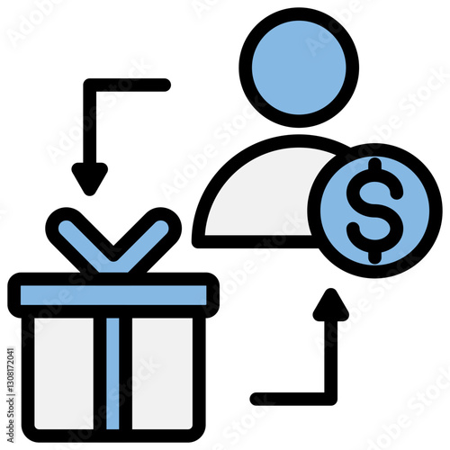 Privilege Blue Black Icon