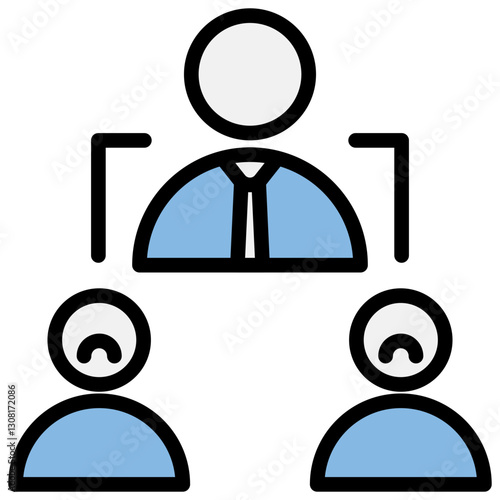 Subordination Blue Black Icon