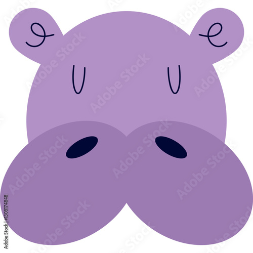 Animals head icons - wild animals