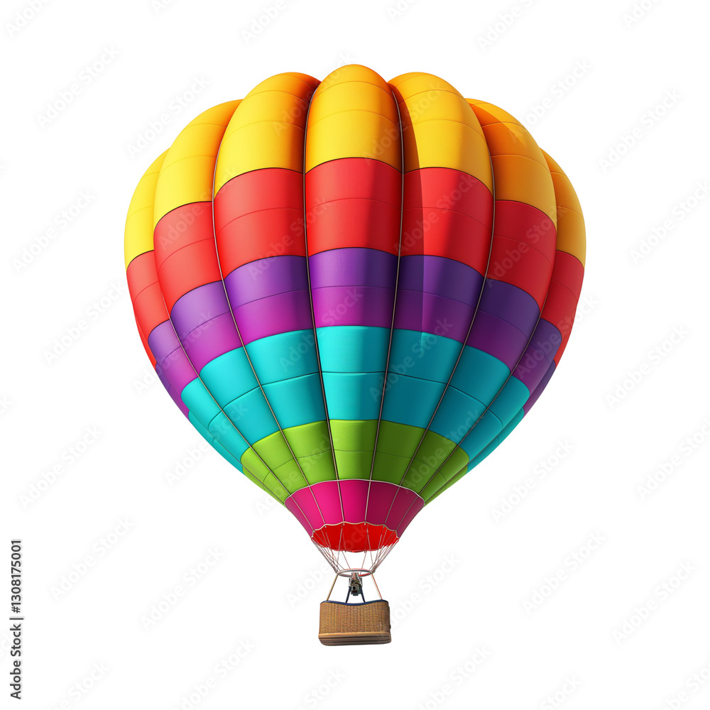 Naklejka premium colorful hot air balloon