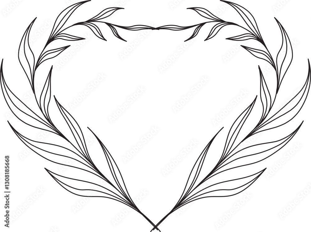 Obraz premium Love and Romance Wedding Badge Template