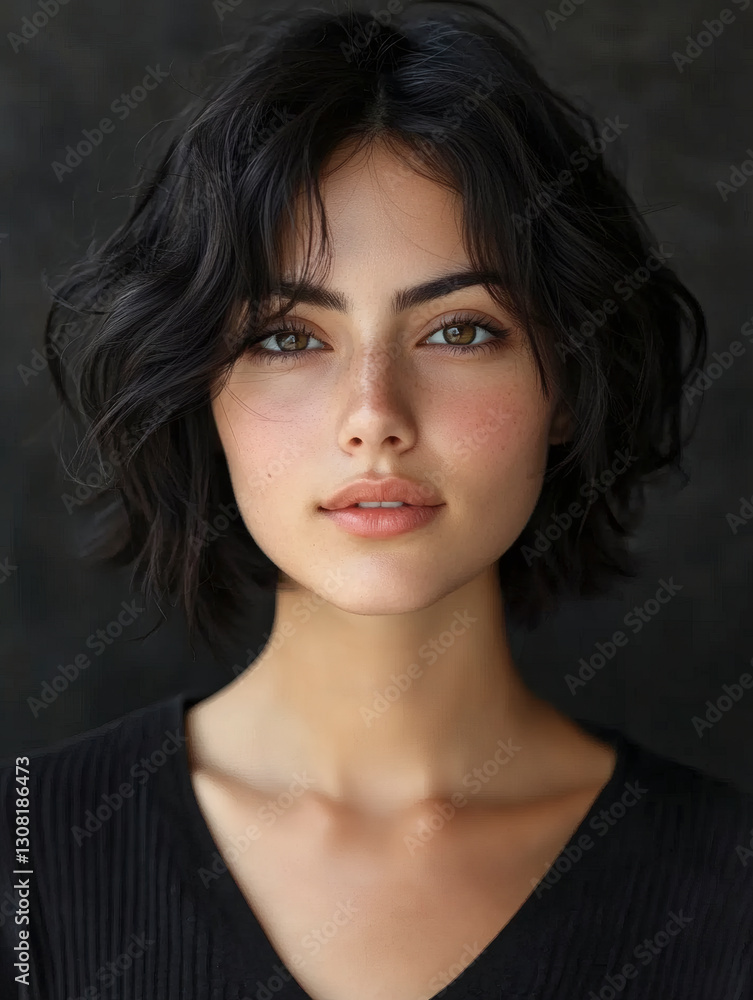 Blurred Portrait of a Person with Short Hair AI generated Blurred Portrait of a Person with Short Hair AI generated