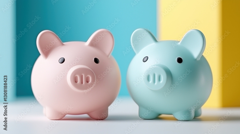 Two adorable pigs snuggling together in a cozy environment with a sense of friendship and innocent playfulness Two adorable pigs snuggling together in a cozy environment with a sense of friendship and innocent playfulness