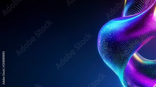 Futuristic Cyberspace  Smart City  Digital Innovation  Abstract Background
