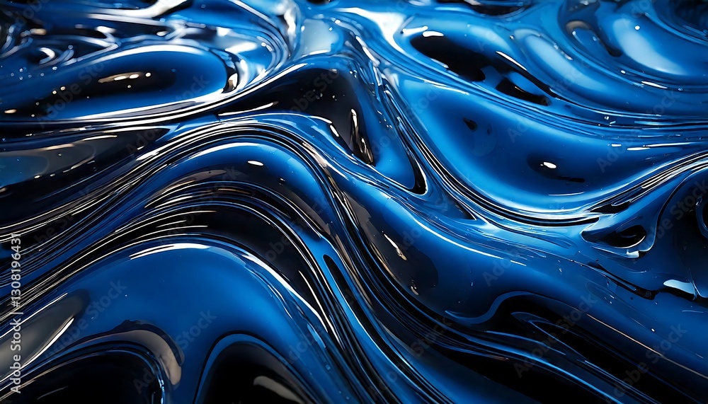 abstract blue and black liquid background abstract blue and black liquid background