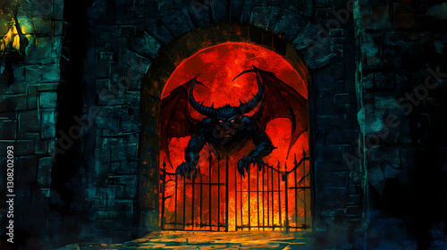 menacing devil guard