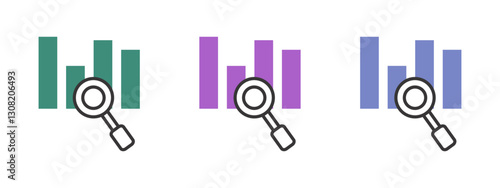 data research vector icon