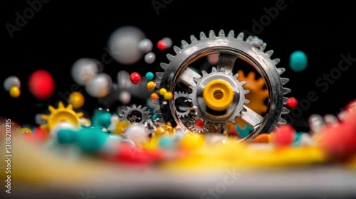 Wallpaper Mural Colorful Gears  Precision Machinery  Innovation  Technology  Business  Abstract  Industry Torontodigital.ca