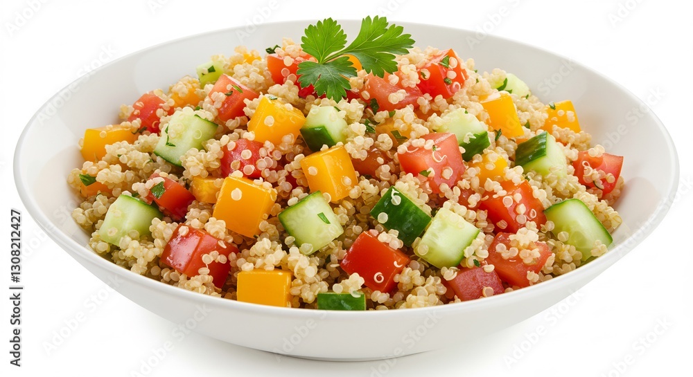 Vibrant Tabbouleh Salad Bowl Fresh Ingredients. AI Generated Vibrant Tabbouleh Salad Bowl Fresh Ingredients. AI Generated