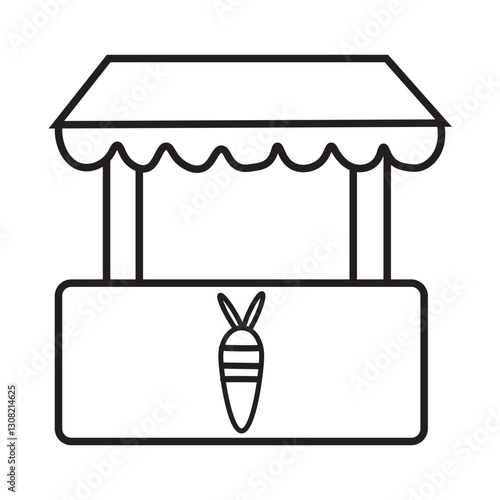 carrot store line icon icon 