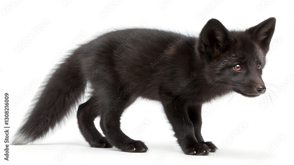 Black Fox Cub. Black Fox Cub.