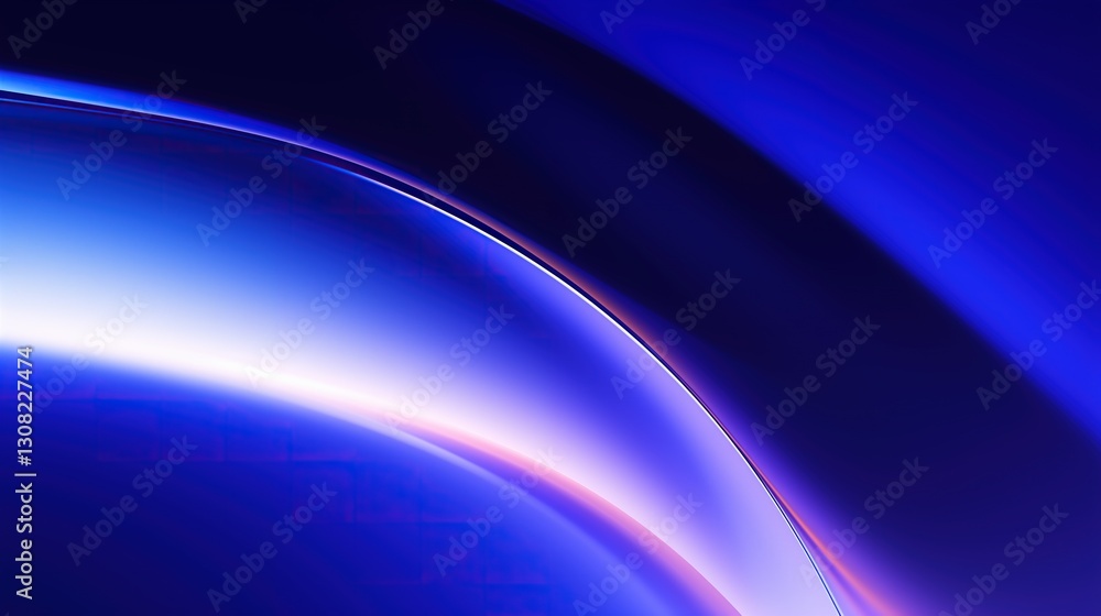 Abstract Blue Gradient Background with Smooth Lines and Glowing Light Effects. Curved Shape in Dark Purple to Deep Navy Blue Adds Elegance and Modernity Abstract Blue Gradient Background with Smooth Lines and Glowing Light Effects. Curved Shape in Dark Purple to Deep Navy Blue Adds Elegance and Modernity